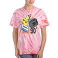 90s Retro Cassette And Walkman Nostalgia Graphic Tee Tie-Dye T-Shirts Coral Tie-Dye
