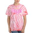 Angel Y2k Aesthetic 2000s Millennial Nostalgia Retro Pink Tie-Dye T-Shirts Coral Tie-Dye