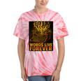 Antiques Collector Writing Retro Nostalgia Curiosity Tie-Dye T-Shirts Coral Tie-Dye