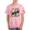 Buffering Glitched CD On Fire 2000s Nostalgia Tie-Dye T-Shirts Coral Tie-Dye