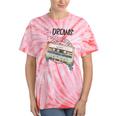 Dreams Of Music Mixtapes Retro Cassette Lifestyle Nostalgia Premium Tri-Blend Tie-Dye T-Shirts Coral Tie-Dye