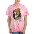 Elder Emo Skeleton Beanie Nostalgia Scene Aesthetic Tie-Dye T-Shirts Coral Tie-Dye