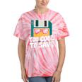 Floppy Disk Retro Tech Nostalgia Old School Computing Humor Tie-Dye T-Shirts Coral Tie-Dye
