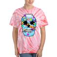 Frutiger Aero Aesthetic Tech Skull Computer Fishes Tie-Dye T-Shirts Coral Tie-Dye