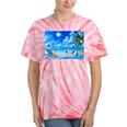 Frutiger Aero Beach Y2k Aesthetic Palm Tree Sand Ocean Tie-Dye T-Shirts Coral Tie-Dye