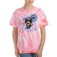Frutiger Aero Cat Meme Headphone Kitty Cat Lover Tie-Dye T-Shirts Coral Tie-Dye