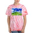 Frutiger Aero Dolphin Meadow Aesthetic Y2k 2000s Ironic Tie-Dye T-Shirts Coral Tie-Dye