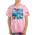Frutiger Aero Retro Vibes Premium Tri-Blend Tie-Dye T-Shirts Coral Tie-Dye
