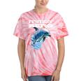 Frutiger Aero Splashy Dolphin Y2k Aesthetic Graphic Premium Tie-Dye T-Shirts Coral Tie-Dye