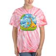 Frutiger Aero Y2K Fashion Trends Statement Piece Tech Orange Premium Tie-Dye T-Shirts Coral Tie-Dye
