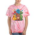 Kidcore Aesthetic Retro Vibes Colorful Cartoon Nostalgia Tie-Dye T-Shirts Coral Tie-Dye