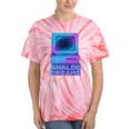 Lofi Reverie Analog Dreams Pixel 90s Desktop VHS Nostalgia Tie-Dye T-Shirts Coral Tie-Dye