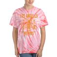 Los Angeles Hotrods Automotive Nostalgia Distressed Premium Tri-Blend Tie-Dye T-Shirts Coral Tie-Dye