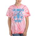 Los Angeles Hotrods Automotive Nostalgia Premium Tri-Blend Tie-Dye T-Shirts Coral Tie-Dye