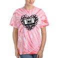 Mixed Tape Emotions Music Lover Nostalgia Quote Tie-Dye T-Shirts Coral Tie-Dye