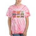 Old School Playlist Nostalgia Vibes Cassette Tie-Dye T-Shirts Coral Tie-Dye