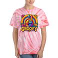 Peace Sign Groovy Vibes Costume Nostalgia Tie Dye Fashion Tie-Dye T-Shirts Coral Tie-Dye