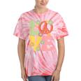 Peace Sign Love Groovy Vibes Costume Nostalgia 1980s Fashion Tie-Dye T-Shirts Coral Tie-Dye