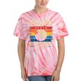 Pluto Never Forget Space Nostalgia Astronomy Humor Tie-Dye T-Shirts Coral Tie-Dye