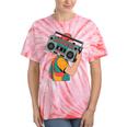 Retro 90s Boombox Nostalgia Party For Music Lovers Men Women Tie-Dye T-Shirts Coral Tie-Dye