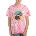 Retro Grammophone Never Forget Nostalgia Vintage Tie-Dye T-Shirts Coral Tie-Dye