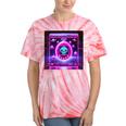 Retro Nostalgia Vaporwave- Error 404 Tie-Dye T-Shirts Coral Tie-Dye