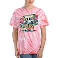 Retro Old Cassette Tape Cartoon With Walker Nostalgia Tie-Dye T-Shirts Coral Tie-Dye