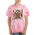 Retro Tech Stack 80s 90s Nostalgia Analog Devices Tie-Dye T-Shirts Coral Tie-Dye