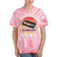 Tracking Adjustments Required Nostalgia VHS Retro Tape Tie-Dye T-Shirts Coral Tie-Dye