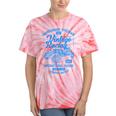 Vintage Racing Automotive Nostalgia Distressed Car Tie-Dye T-Shirts Coral Tie-Dye