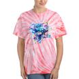 Women's Frutiger Aero Y2K Fish Tie-Dye T-Shirts Coral Tie-Dye