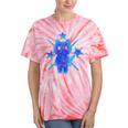 Yk2 Grunge Earthy Blue Cat With Stars Tomboy 90s Nostalgia Premium Tri-Blend Tie-Dye T-Shirts Coral Tie-Dye