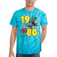 1980 Retro Raised In The 80s Old School Nostalgia Vibes Tie-Dye T-Shirts Turquoise Tie-Dye