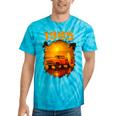 1985 Vintage Sunset Surf Truck Retro Beach Nostalgia Tie-Dye T-Shirts Turquoise Tie-Dye