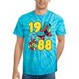 1988 Retro Raised In The 80s Old School Nostalgia Vibes Tie-Dye T-Shirts Turquoise Tie-Dye