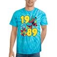 1989 Retro Raised In The 80s Old School Nostalgia Vibes Tie-Dye T-Shirts Turquoise Tie-Dye
