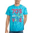70s Retro Style Roller Skate Cassette Music Nostalgia Tie-Dye T-Shirts Turquoise Tie-Dye