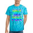 80's Girls Just Wanna Have Fun Nostalgia 1980s Style Premium Tri-Blend Tie-Dye T-Shirts Turquoise Tie-Dye