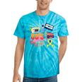 80's Vintage Cassette Tape Nostalgia Mixtape Era 1980s Retro Premium Tri-Blend Tie-Dye T-Shirts Turquoise Tie-Dye