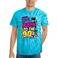 Back To The 90s Nostalgia Cassette Game Console Boombox Tie-Dye T-Shirts Turquoise Tie-Dye