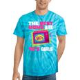 The Best Moms Are 90s Girls 90s Aesthetic Mom Nostalgia Tie-Dye T-Shirts Turquoise Tie-Dye