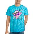 Dabbing Cassette Tape 70s 80s 80s Outfit Nostalgia Tie-Dye T-Shirts Turquoise Tie-Dye