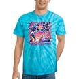 EAT THE RICH 90S NOSTALGIA WHALE ORCA YAHCT RETRO Tie-Dye T-Shirts Turquoise Tie-Dye