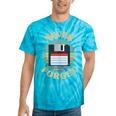 Never Forget Retro Diskette Nostalgia Vintage Tie-Dye T-Shirts Turquoise Tie-Dye