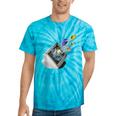 Frutiger Aero Aesthetic Tech Computer Aquarium Fishes Tie-Dye T-Shirts Turquoise Tie-Dye