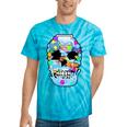 Frutiger Aero Aesthetic Tech Skull Computer Fishes Tie-Dye T-Shirts Turquoise Tie-Dye