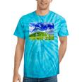 Frutiger Aero Dolphin Meadow Aesthetic Y2k 2000s Ironic Tie-Dye T-Shirts Turquoise Tie-Dye