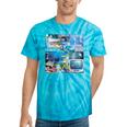 Frutiger Aero Retro Vibes Premium Tri-Blend Tie-Dye T-Shirts Turquoise Tie-Dye
