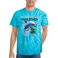 Frutiger Aero Splashy Dolphin Y2k Aesthetic Graphic Tie-Dye T-Shirts Turquoise Tie-Dye