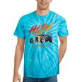 Hotrod Vintage Style Car Nostalgia Hotrod Distressed Premium Tri-Blend Tie-Dye T-Shirts Turquoise Tie-Dye
